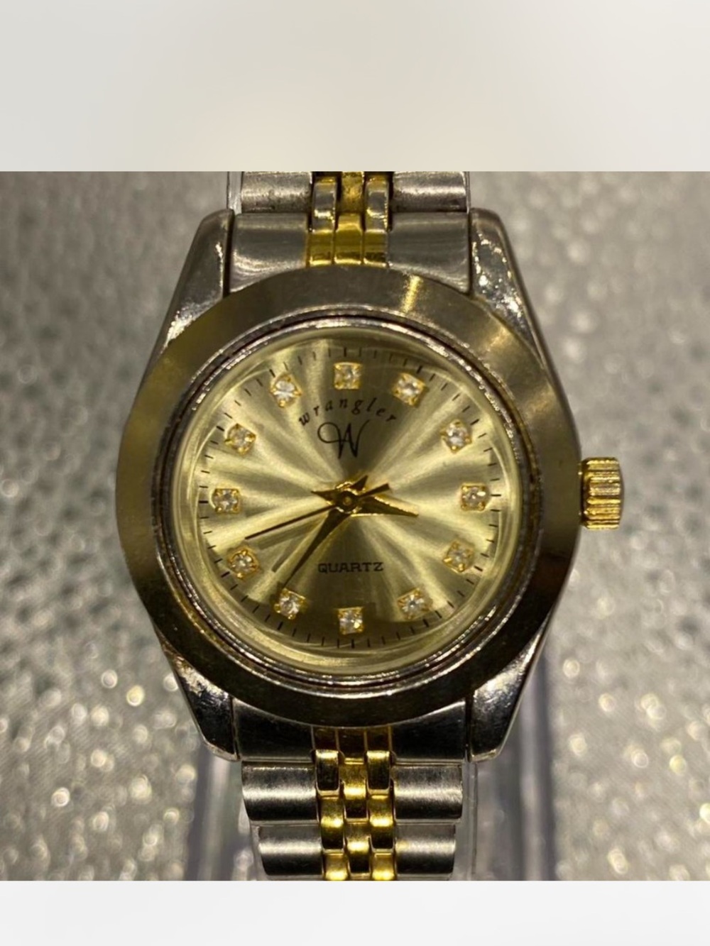 ^^^ Wrangler *** Two-Tone Gold and Silver Quartz Watch *^*